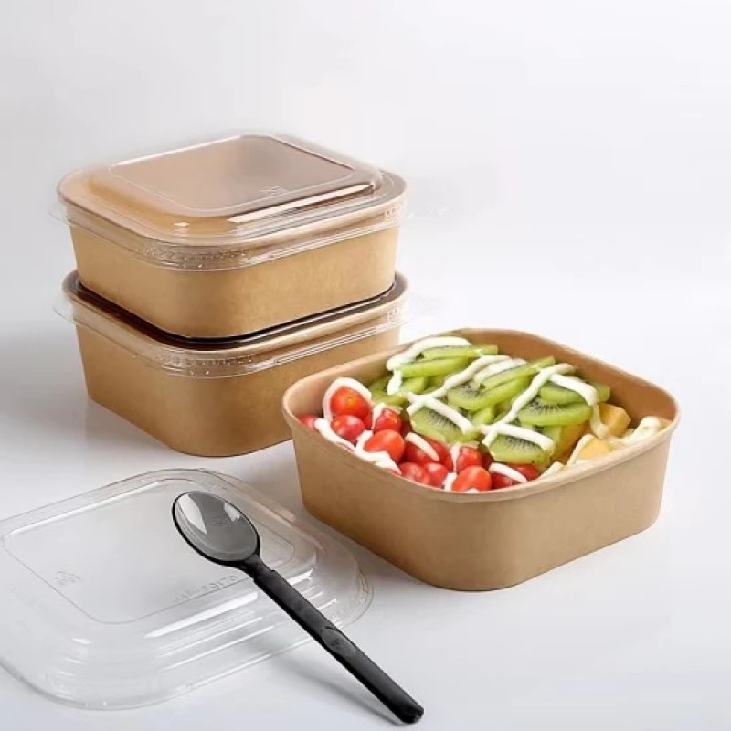 SQUARE BOWL PAPEL KRAFT 1.000ML